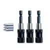 Adaptador de Broca de 1/4" Transfronterizo Caña Hexagonal de 6.35mm Adaptador de Broca Magnética para Destornillador 65mm Rápido H