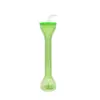 Tazas de Mancuernas de Plástico en Stock para Uso en Exteriores de Fábricas de Comercio Exterior, Tazas para Mascotas de Bebidas Frías, Jugos, Té con Leche, Vasos Desechables de Cuello Largo para Smoothies