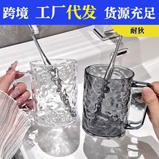 Copo de enxaguatório bucal de luxo estilo nórdico, novo copo transparente para escova de dentes, copo para lavagem de casa para adultos, copo de escova de dentes de alto valor para casal