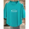 Camiseta de manga tres cuartos con descuento por sobrestock, nuevo estilo primavera-verano para madres, corte holgado, con bajo curvo irregular, para mujeres de mediana edad y mayores
