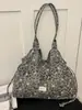 Bolsa de Mão Estampa de Leopardo Transfronteiriça Feminina 2026 Nova Outono/Inverno Estilo Coreano Preguiçoso Versátil para o Dia a Dia Bolsa Tote de Ombro Grande Capacidade