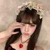 Faixa de Cabeça Halloween Esqueleto Vento Sombrio Acessórios de Cabelo Cosplay Lolita Morto-Vivo Vampiro Faixa de Cabeça de Renda