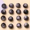 Contas Redondas de Obsidiana Prateada Natural, Contas Soltas, Acessórios para Pulseira Planeta Esculpido, Pulseira Pixiu Leão Despertar de Obsidiana Preta DIY Atacado