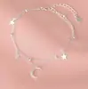 Pulsera de Doble Capa de Estrella y Luna para Mujer, Gama Alta, Nueva Moda, Estilo Ins, Lujo Ligero, Sencilla, Versátil, Exquisita, Regalo para Novia