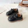Zapatos de Cuero para Niñas 2026 Moda Primavera y Otoño Zapatos de una Sola Hebilla con Doble Lazo para Niñas Estilo Coreano Zapatos de Princesa con Velcro para Niñas Pequeñas