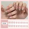 Unhas Postiças Curtas Personalizadas no Atacado, Adesivos de Unha Embalados, Unhas Usáveis, Arte de Unha Ilustrada, Unhas Postiças