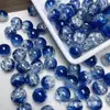 30 Colores 8-10 mm Perlas de Explosión de Grietas de Hielo Perlas de Vidrio Rachado de Dos Tonos Perlas de Vidrio Espíritu de Hielo Perlas Sueltas para Joyería DIY