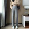 Pantalones de maternidad japoneses, Ropa de abrigo para primavera y otoño, Estilo de primavera, Ropa nueva de primavera para el embarazo temprano, Pantalones rectos de pierna ancha de cintura baja, Ropa de primavera
