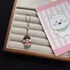 Pingente de Monja Budista Desenho Animado DIY Artesanal para Capa de Celular Joia Pendurável Resina Personalizada Pingente para Mochila de Estudante