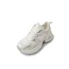 Facilmente aumentado 6 cm de espessura inferior andando não cansado Torre Shoes 2024 Primavera Malha de salto alto Correspondência de cores Sapatilha casual feminina