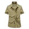 Camisa de manga corta para hombre, informal, de negocios, color liso, verano 2019, nueva camisa, venta directa de fábrica