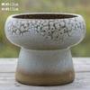 Vaso de flores carnudo Yixing, pote de cerâmica simples para panela quente, pote de cogumelo, areia roxa, boca grande, pilha antiga, pingente de jade, pote de cerâmica