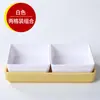 Plato de frutas de moda para KTV, plato de snacks para barbacoa, plato de frutas secas dividido, plato de snacks de melamina de cuatro o seis compartimentos para uso comercial