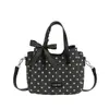 Bolso de mano de gran capacidad con lunares para mujer, nuevo bolso de hombro de moda 2026, bolso cruzado de nicho estilo coreano