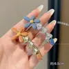 Pinza para el pelo azul de alta calidad con flequillo lateral sin costuras, pinza lateral para mujer, nuevo estilo 2026, accesorio para el pelo para peinar cabello corto
