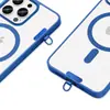 Cordão para Celular Espaçador Mini Aço Inoxidável Mini Clipe Silencioso com Furo Capa de Celular Ultrafina Peça de Conexão Universal para Adesivo Traseiro