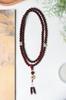 Estrela de ouro Indiano pequena folha Jacarandá DIY camisola pulseira Buda Oração contas cabeça montagem jóias homens e mulheres pingente