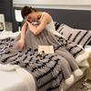 Nuevo Tipo Manta Jacquard Gruesa de Doble Capa de Terciopelo de Cordero para Sofá, Siesta, Aire Acondicionado Exportación Transfronteriza Venta al por Mayor