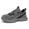 Tênis dad shoes masculinos, novo modelo de outono, tênis esportivo masculino de malha respirável, com sola grossa, antiderrapante, tênis casuais para corrida ao ar livre para homens