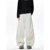 Calça Casual com Cordão de Ajuste Solto Personalidade Tendência Masculina Simples Retrô Solta Marca Tendência Tamanho Grande Calça Longa Tendência