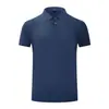 2023 Nueva Camisa Polo de Seda Helada de Verano Sin Costuras Casual de Negocios para Hombre Elástica Sin Planchar Manga Corta Nylon Solapa t