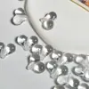Pulseira de Corrente para Celular em Formato de Coração com Material de Contas de Alto Brilho, Contas Soltas de Cor Sólida Gelatinosa com Furo Reto e Textura de Alta Transparência