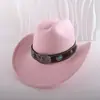 Sombreros Transfronterizos para Mujer, Cinturones Incrustados con Cabezas de Toro y Accesorios de Turquesa, Sombreros de Moda, Accesorios a Juego, Sombreros y Sombreros al por Mayor