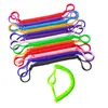Hebilla de Plástico Cuerda de Resorte Mejorada Goma Suave Rana de Moda con Cadena Juguete Inflable Sandía Bola Brillante Cuerda Elástica Retráctil
