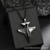 2026 Nuevo Colgante de Avión Collar Cadena de Suéter para Hombre Fighter Personalizado Creativo Transfronterizo Europeo y Americano Colgante al por Mayor