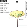 Lustre Pendente Disco Voador Tecido Lanterna Decorativa Lanterna Sala de Estar Sala de Jantar Estilo Chinês Móveis de Restaurante Pintados à Mão Chinês E27