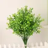 Parede de plantas artificiais para exterior, flor artificial, grama artificial, parede de fundo para interior, decoração, grama de primavera, eucalipto, cerca divisória, flor atacado