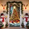 Cubierta de puerta del Grinch Navideño transfronteriza, decoración de puerta principal, colgante de puerta exterior para fiesta navideña, bandera feliz de monstruo navideño