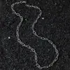 Nuevo collar de acero inoxidable estilo hip-hop con hebilla de nariz de cerdo, cadena geométrica ovalada cosida, estilo hip-hop callejero europeo y americano.