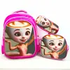 Venta al por mayor de fabricante juego de tres piezas de mochila escolar para estudiantes de primaria mochila de gran capacidad de 16 pulgadas, envío directo de una pieza mochila escolar de caparazón duro 3D