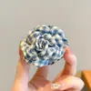 Pin Pequeño de Flores a Cuadros para Mujer, Pin Suave para Flequillo, Pin de Tiburón, Pin para Cabello Semirecogido, Accesorio para el Cabello Completamente Trasero