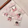 Nuevo Estilo Pinza para el Cabello Floral Rosa con Moño, Pasador Dulce y Lindo para Flequillo y Accesorios para el Cabello