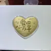 Shuibeite Mismo Estilo Oro Puro 999 Pastel de Oro Grande 50mg Pastel de Oro 520 Regalo para Novio o Novia
