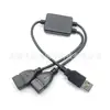 Cabo USB a Macho para a Fêmea Personalizado, Um para Dois, com Chip, Ambos Podem Ser Usados para Transmissão de Dados, Cabo de Carregamento USB