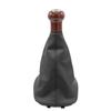 Modelo 05-08 Volkswagen Passat Perilla de Cambio Manual Negra de Cuero Cabeza de Cambio Integrada Cubierta Antipolvo