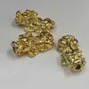 Pulsera Bañada en Oro 24K DIY Accesorios Pequeños Pixiu Pulsera de Cuero Dorado Imitación Accesorios de Joyería Tienda de Fábrica