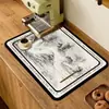 Alfombrilla Seca para Cocina de Barro de Diatomeas de Lujo Ligero Transfronteriza Americana Alfombrilla para Barra de Bar Alfombrilla Absorbente para Tazas de Té Alfombrilla Resistente a la Suciedad y al Calor para Mesa de Comedor