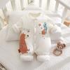 Roupa de Inverno para Bebê em Algodão Puro Macacão de Bebê Algodão 120g Roupas para Engatinhar Recém-Nascido Roupas de Inverno para Crianças ao Ar Livre