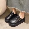 Zapatillas Medias Plataforma Super-Fire Elegantes Slip-on Zapatos Birkenneth para Mujer Altura Aumentada Pequeña Zapatillas Baotou para Usar Afuera
