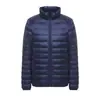 Nueva chaqueta de plumón ligera para hombre de otoño e invierno, cuello alto, talla grande, juvenil, ultraligera, portátil, plumón corto