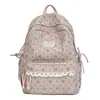 Tela de pana, mochila linda y femenina, estilo coreano, diseño fresco y simple, adecuada para estudiantes de secundaria y preparatoria, mochila ligera para niñas