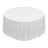 Mantel Redondo Desechable Color Sólido Fiesta Fiesta Decoración de Mesa Mantel Más Vendido en Amazon Plástico con Puntos 84 Pulg