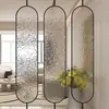 Divisória de Vidro Changhong Estilo Creme Entrada da Sala de Estar Vidro com Padrão de Água Banheiro Tela de Aço Inoxidável de Ferro