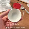 Pratos de Condimento Fofos Selecionados Cuidadosamente Série de Frutas 3D Estilo Alça, Pratos de Molho, Pequenos Pratos Domésticos Cerâmicos Coloridos sob Esmalte