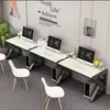 Combinación de Escritorio de Oficina y Mesa de Estudio, Escritorio de Oficina Simple Moderno para Múltiples Personas o una Sola Persona, Escritorio Simple para Personal, Escritorio de Computadora