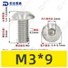 Tornillos para Máquina de Acero Inoxidable 304 Redondos con Cabeza Hexagonal M1.6-M5 Estándar Nacional Iso7380 Tornillos de Cabeza Semiredonda con Hexágono